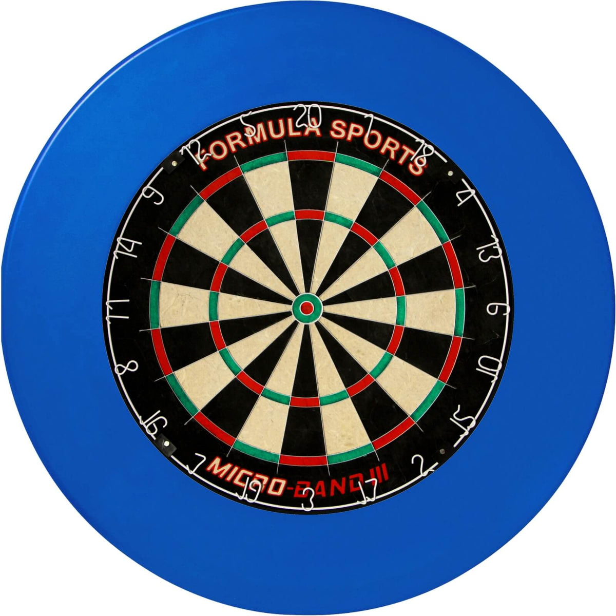 Surrounds &amp; Dartboards - Unicorn - Professional Dartboard Surround &amp; Dartboard Bundle - Choose Your Board Blue / Formula Sports - Micro Band 3