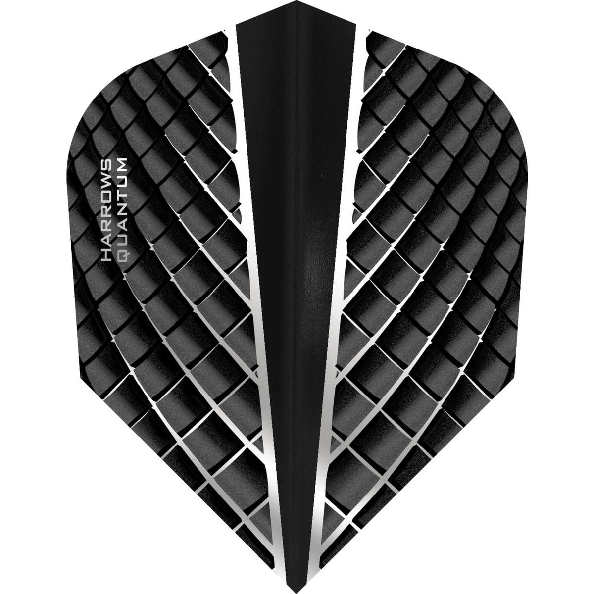 Dart Flights - Harrows - Quantum - Standard Dart Flights Black