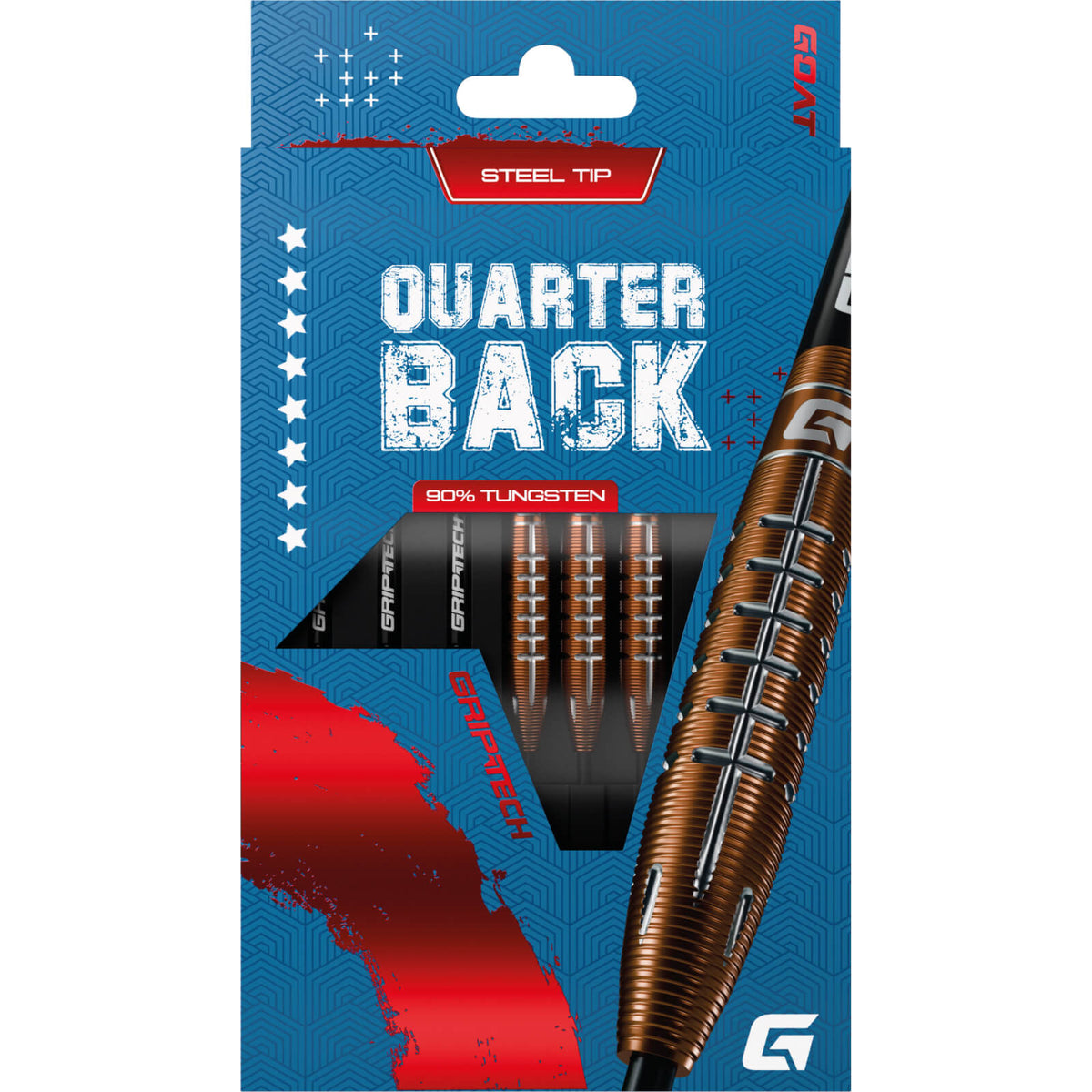 Darts - GOAT - Quarterback V2 Darts - Steel Tip - 95% Tungsten - 24g 26g