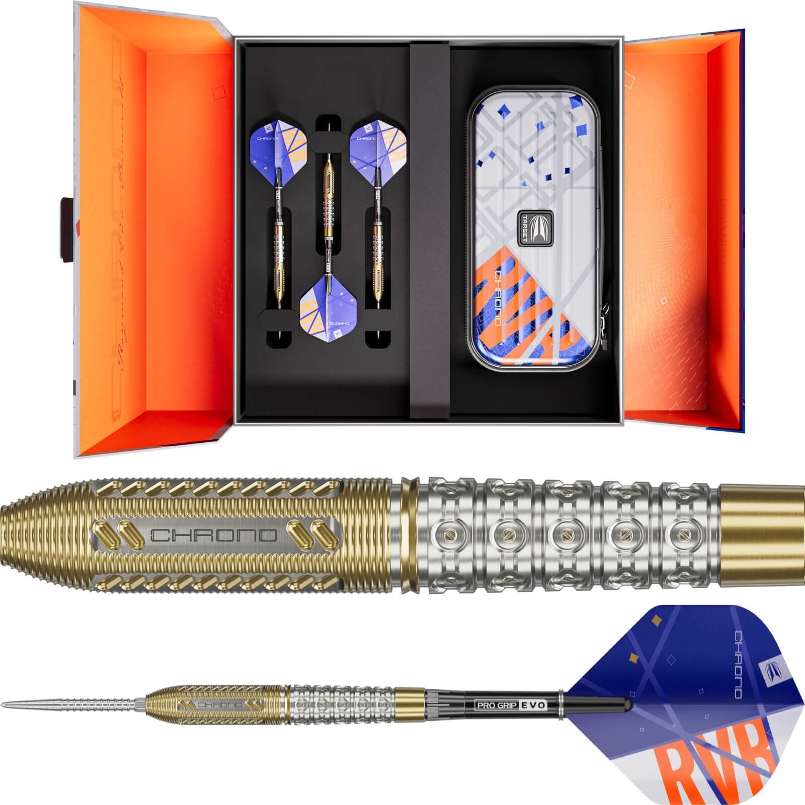 Darts - Target - Raymond van Barneveld Chrono Darts - Swiss Point - Steel Tip - 95% Tungsten - 21g 23g 25g