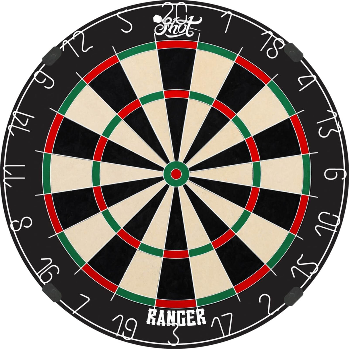 Shot - Ranger Dartboard & Quantum Cabinet Ready to Play Bundle -