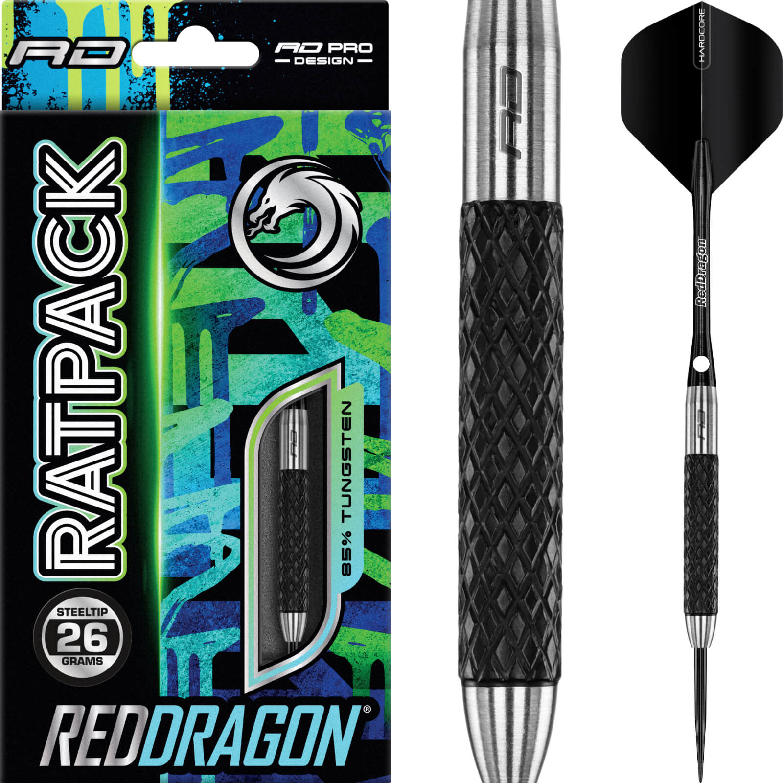 Darts - Red Dragon - Ratpack Darts - Steel Tip - 85% Tungsten - 26g 28g 30g 32g 35g