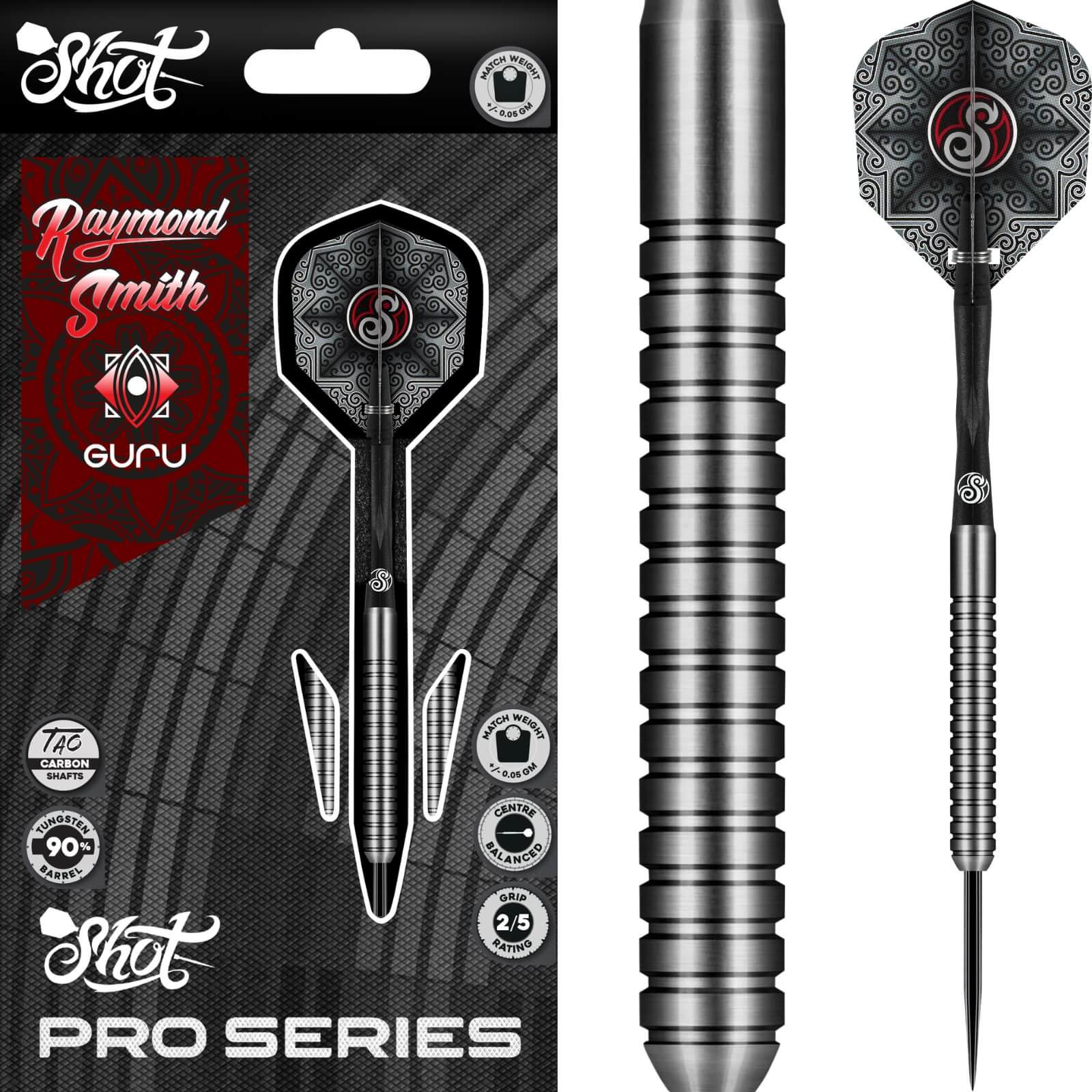 Shot - Raymond Smith Darts - 90% Tungsten - 22g -