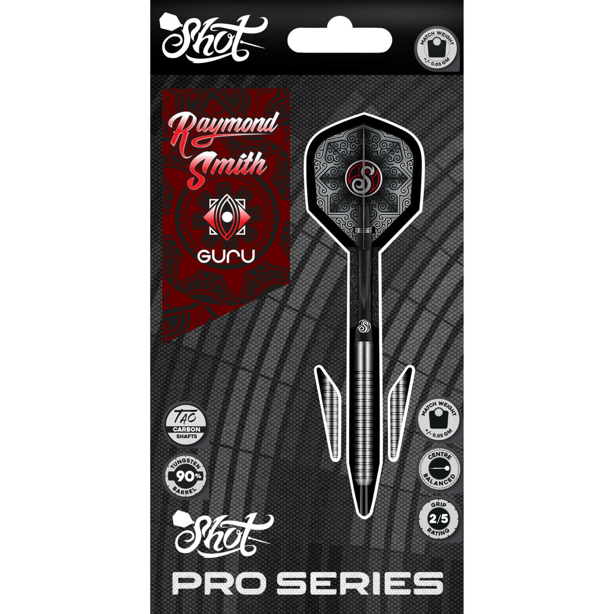 Shot - Raymond Smith Darts - 90% Tungsten - 22g -