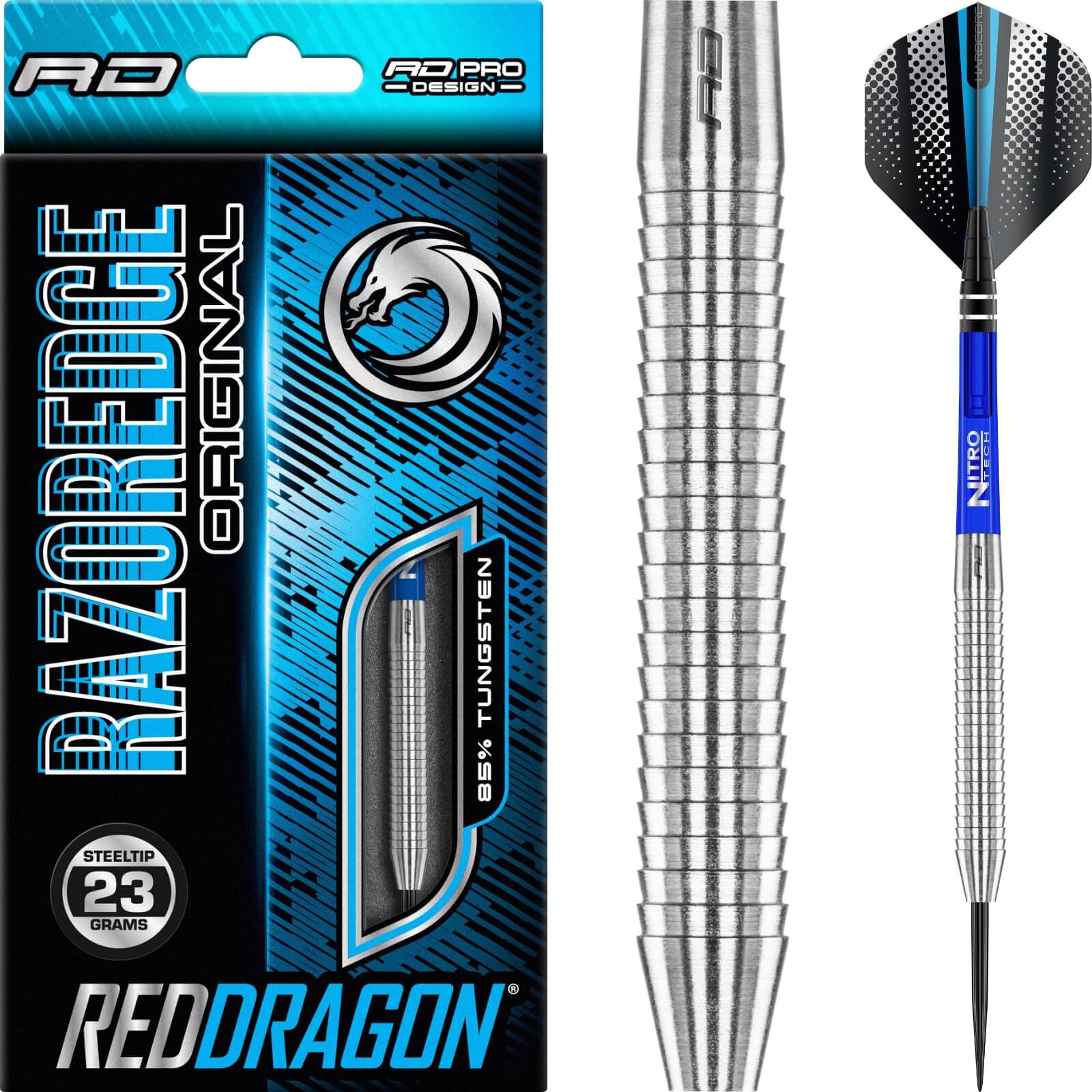 Darts - Red Dragon - Razor Edge Original Darts - Steel Tip - 85% Tungsten - 20g 21g 23g 24g 26g 28g 29g 30g 33g 