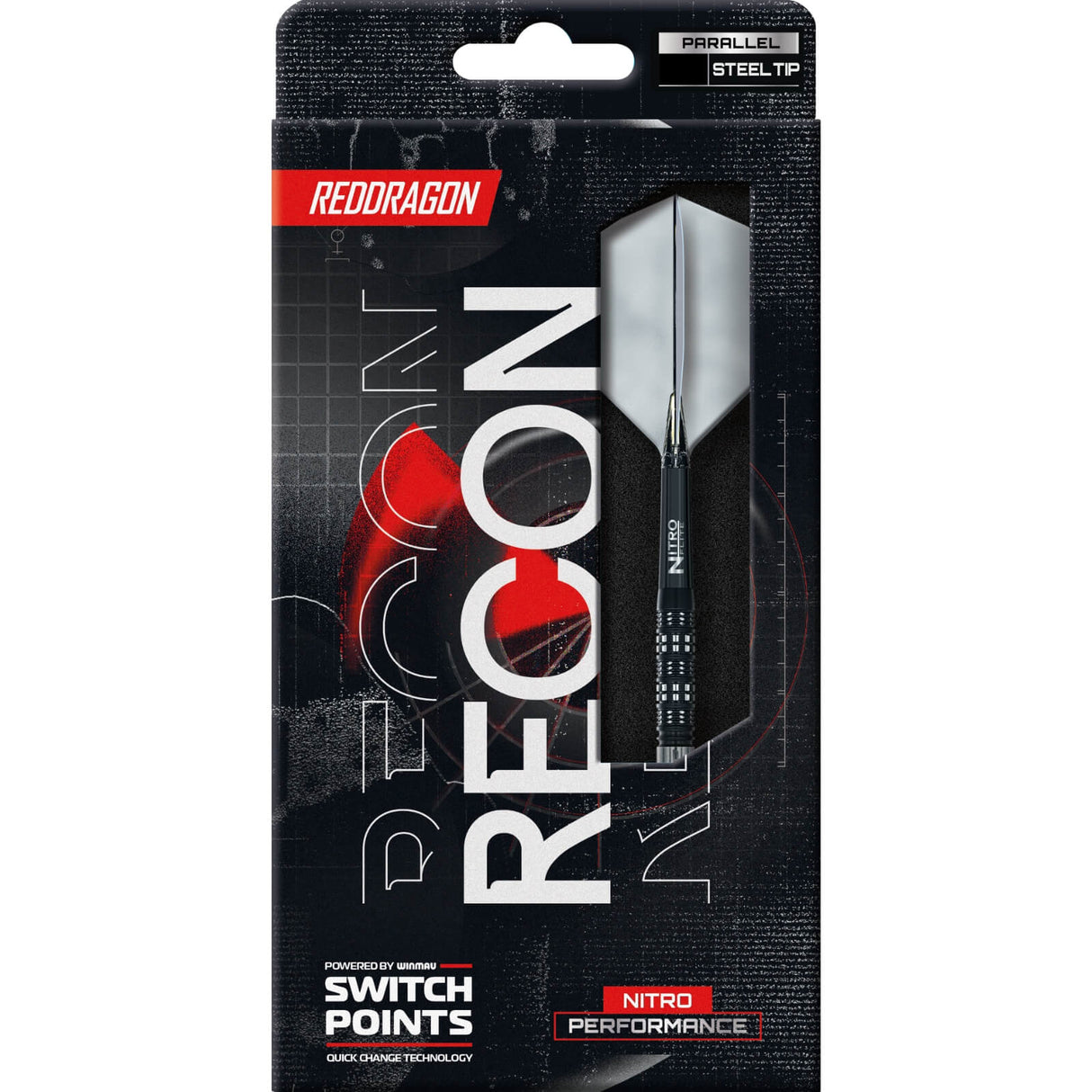 Red Dragon - Recon Parallel Darts - Switch Points - 90% Tungsten - 22g 24g