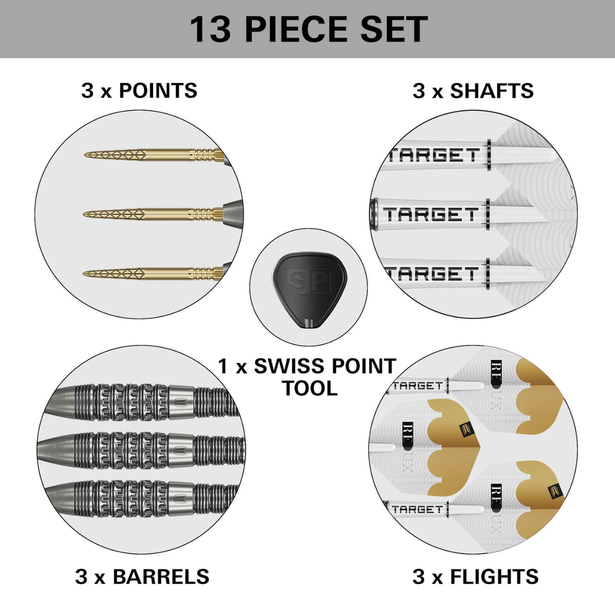 Target - Redux 03 Darts - Swiss Point - 90% Tungsten - 22g 24g 26g -