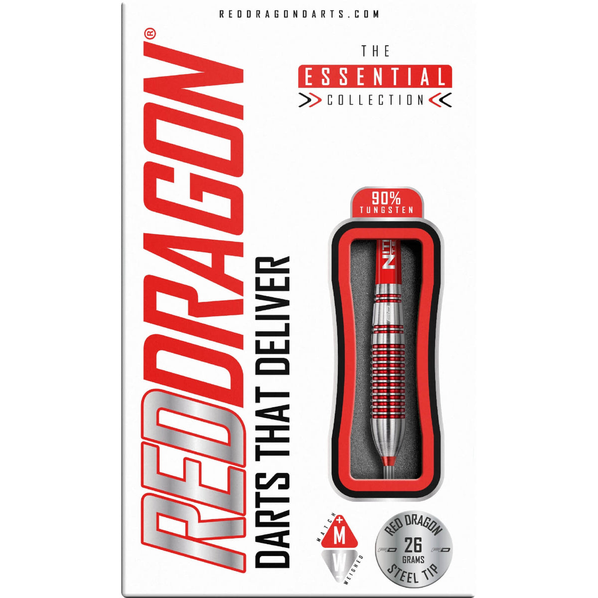 Darts - Red Dragon - Reflex Darts - Steel Tip - 90% Tungsten - 24g 26g 28g 