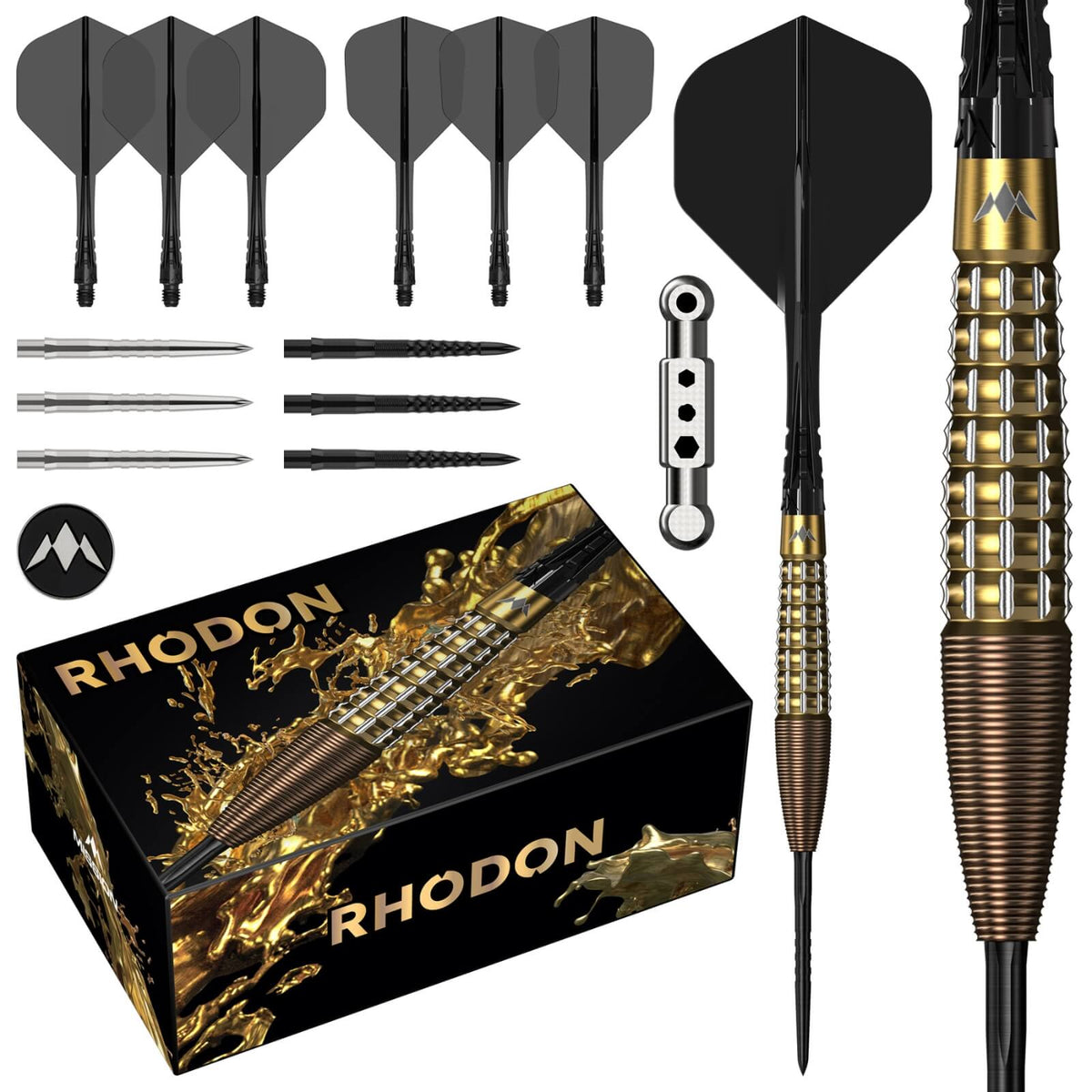 Mission - Rhodon Darts - Steel Tip - 95% Tungsten - 21g 23g 25g