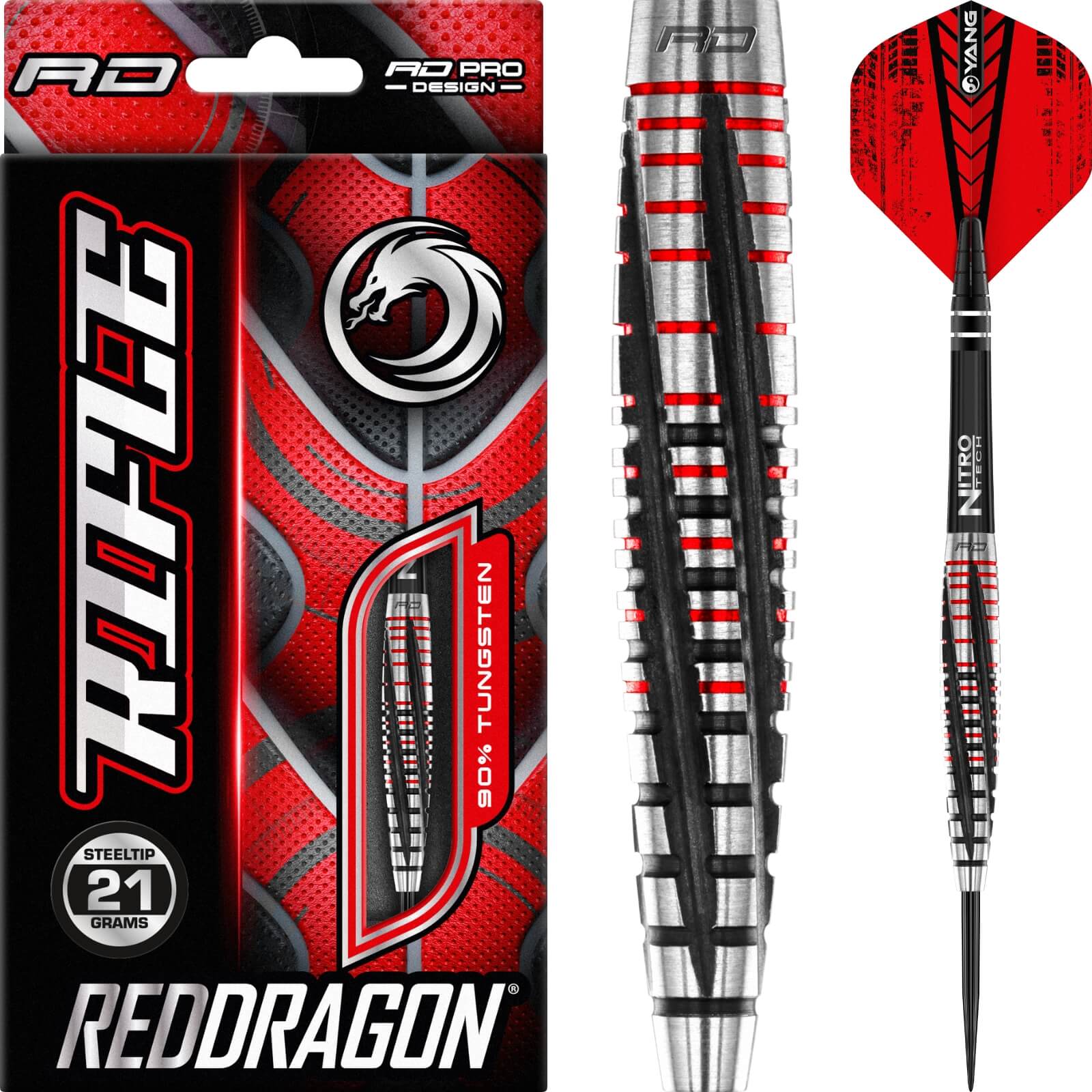 Darts - Red Dragon - Rifle Darts - Steel Tip - 90% Tungsten - 21g 23g 