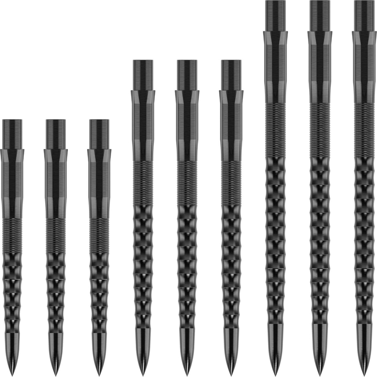 Point Accessories - Mission - Caliburn EVO Ripple Dart Points - 26mm 32mm 38mm 26mm / Black