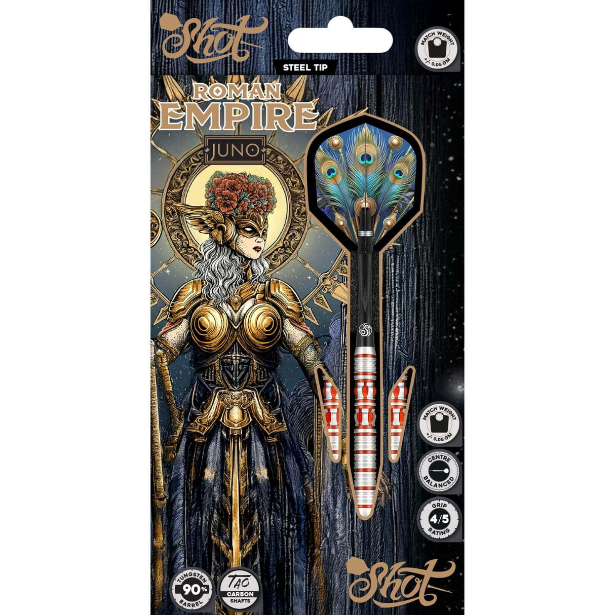 Shot - Roman Empire Juno Darts - 90% Tungsten - 23g 24g 25g 27g -