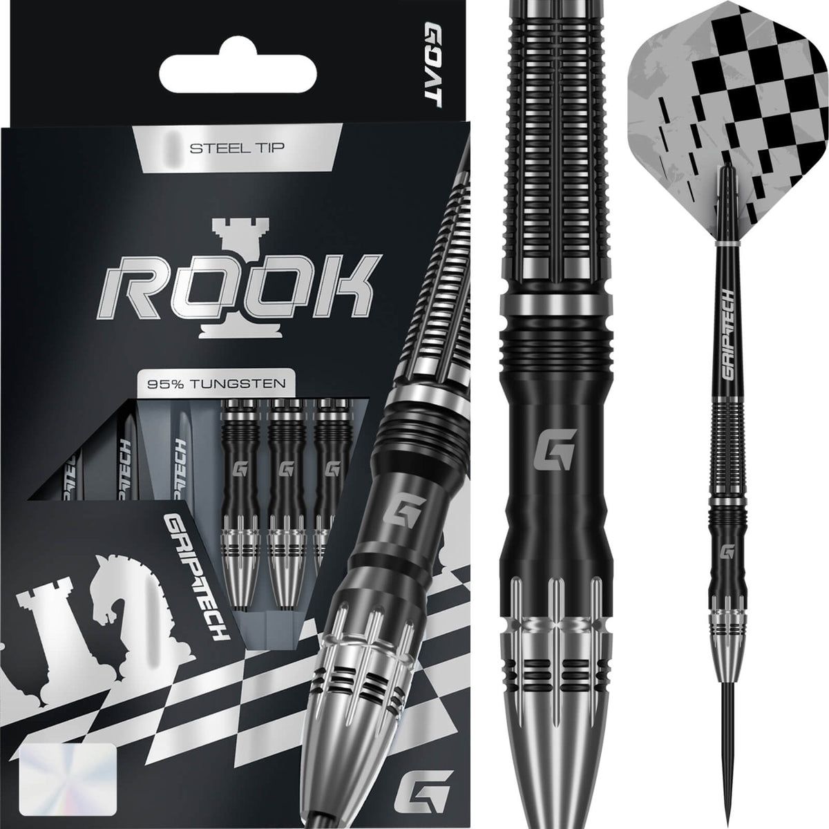 GOAT - Rook Darts - Steel Tip - 95% Tungsten - 22g 24g 26g