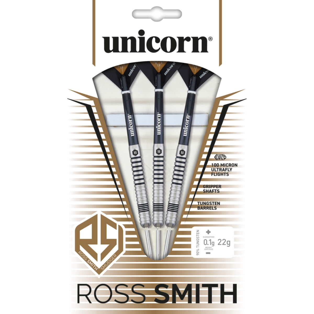 Darts - Unicorn - Ross Smith Smudger Darts - Steel Tip - 80% Tungsten - 22g 24g 