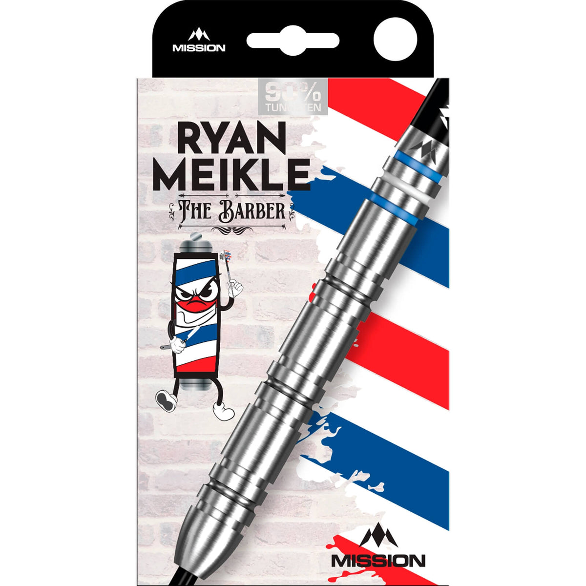 Mission - Ryan Meikle Darts - Steel Tip - 90% Tungsten - 21g 23g 25g