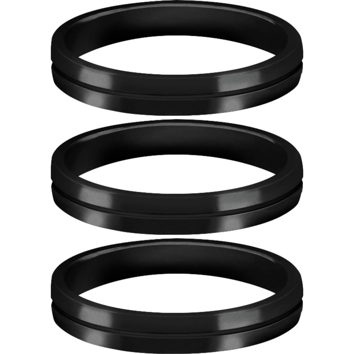 Mission - S-Lock Aluminium Rings - Shaft Lock - Black