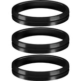 Mission - S-Lock Aluminium Rings - Shaft Lock - Black