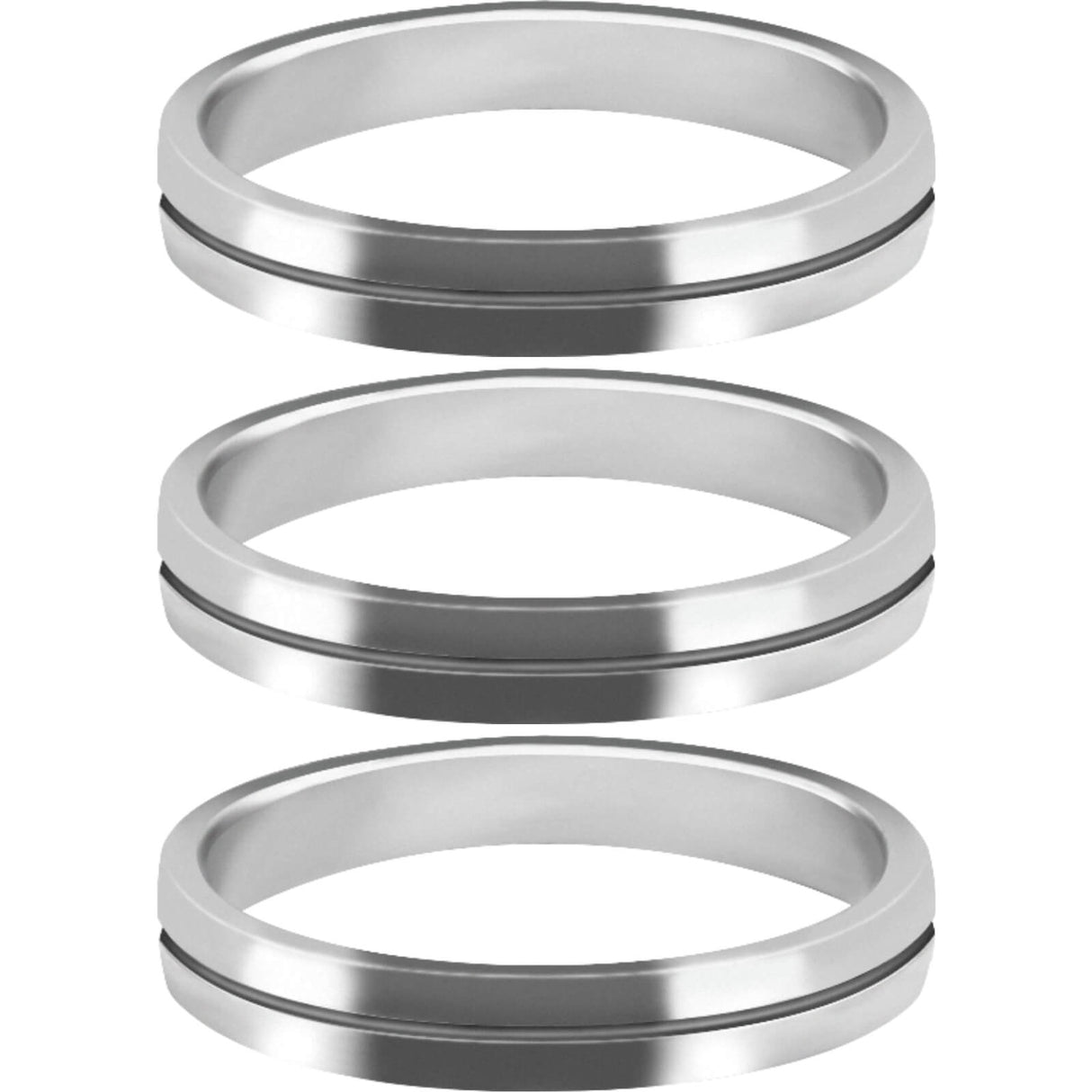 Mission - S-Lock Aluminium Rings - Shaft Lock - Silver