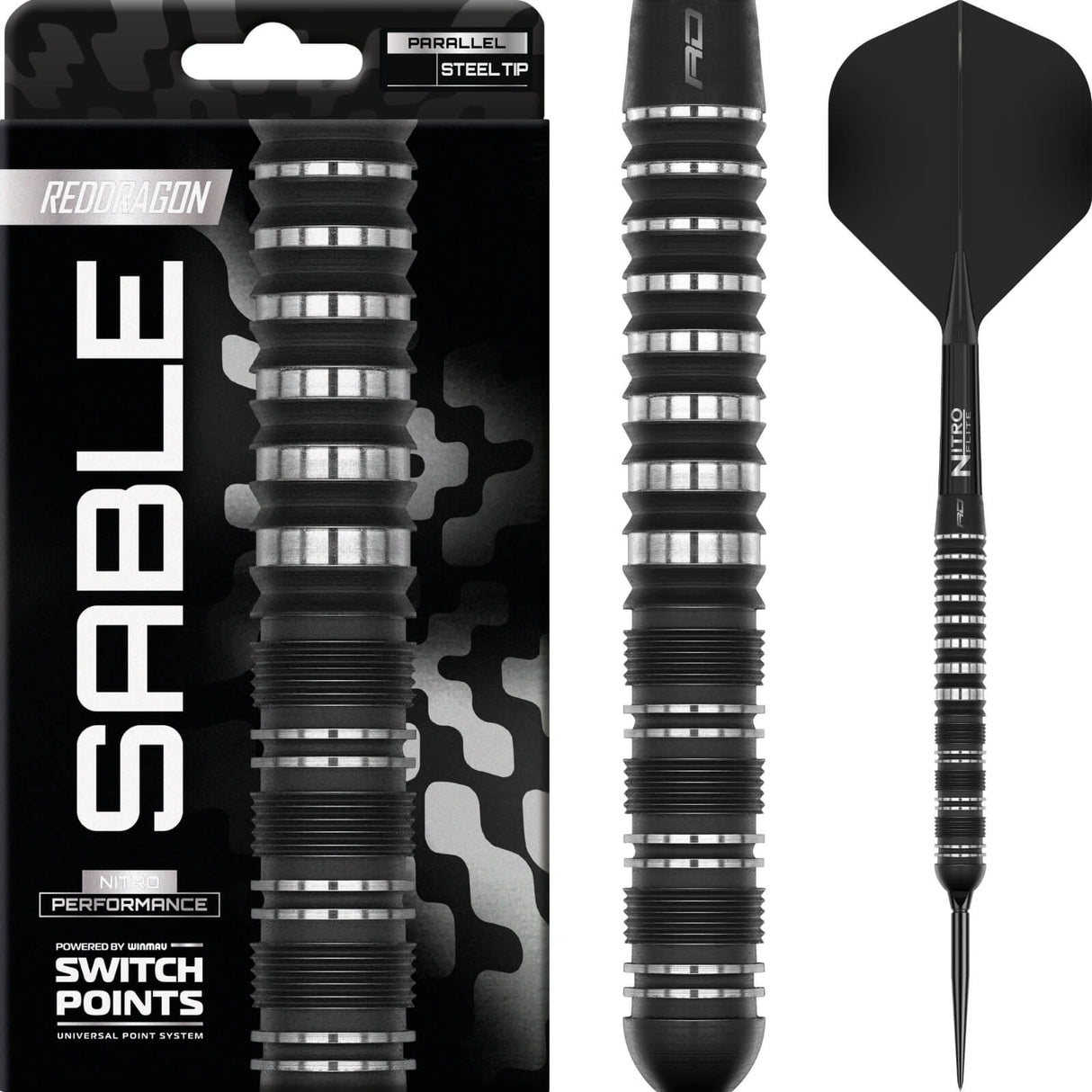 Red Dragon - Sable 01 Parallel Darts - Switch Point - 90% Tungsten - 21g 22g 23g 24g