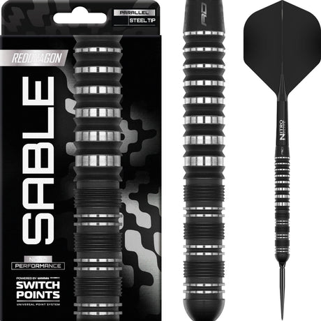 Red Dragon - Sable 01 Parallel Darts - Switch Point - 90% Tungsten - 21g 22g 23g 24g -