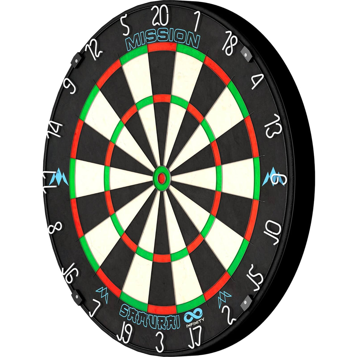Mission - Samurai Infinity Dartboard - Professional Board - Black Ring -