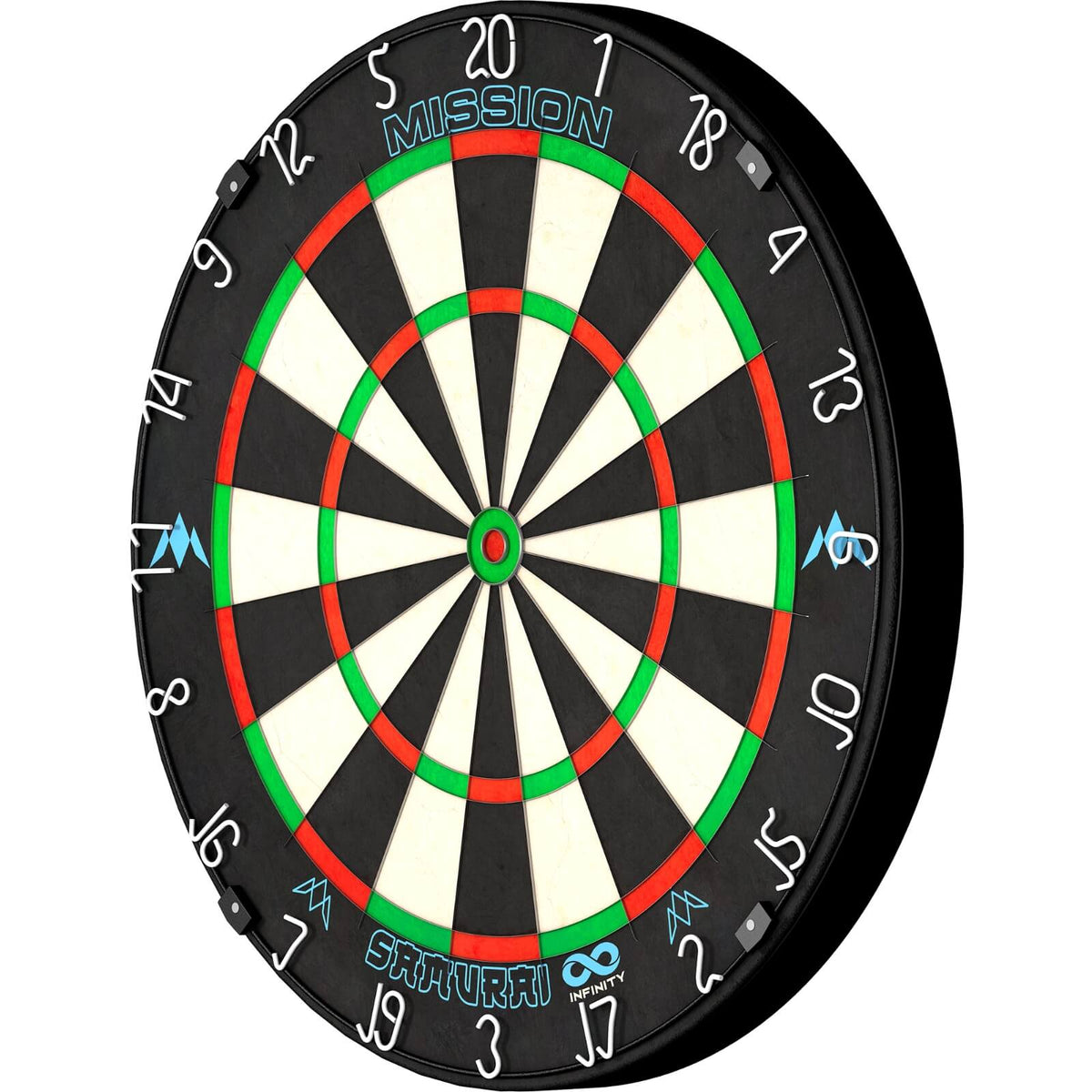 Dartboards - Mission - Samurai Infinity Dartboard - Professional Board - Black Ring 