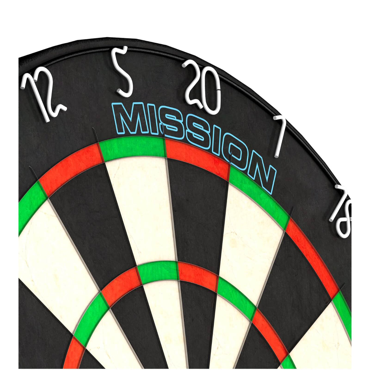 Mission - Samurai Infinity Dartboard - Professional Board - Black Ring -