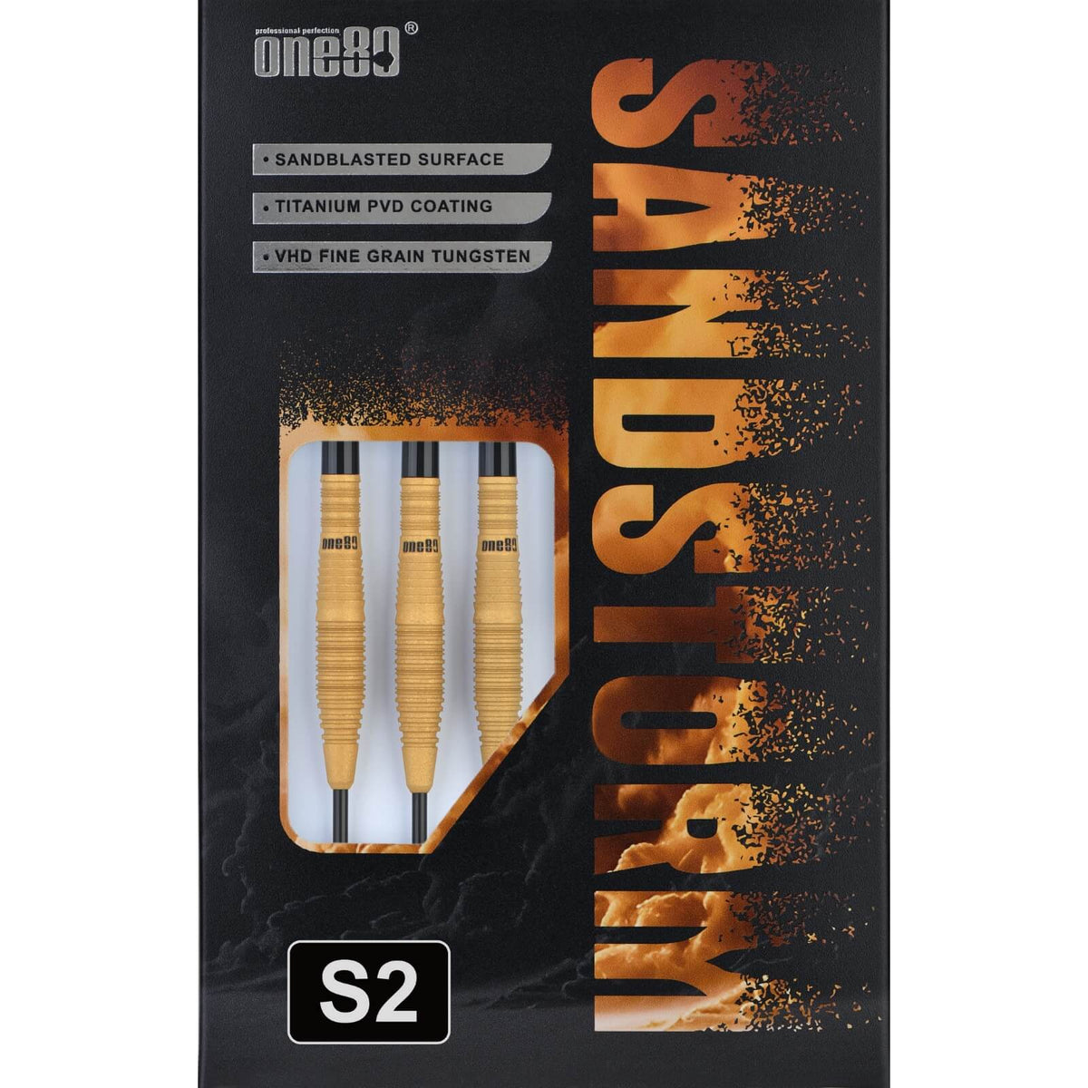 Darts - One80 - Sandstorm S2 Darts - Steel Tip - 90% Tungsten - 22g 24g