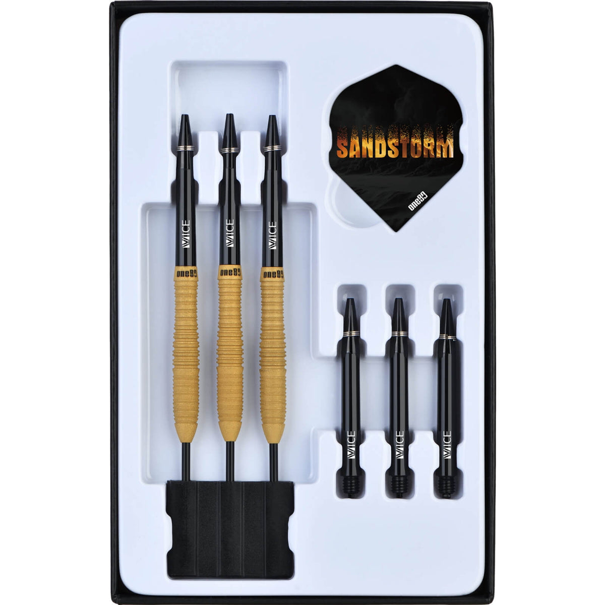 Darts - One80 - Sandstorm S3 Darts - Steel Tip - 90% Tungsten - 23g 25g