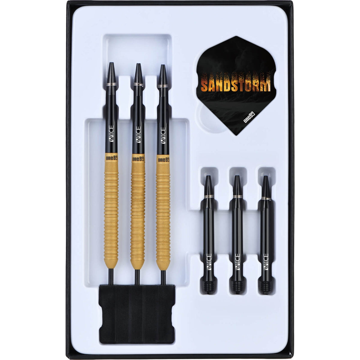 Darts - One80 - Sandstorm S4 Darts - Steel Tip - 90% Tungsten - 23g 25g