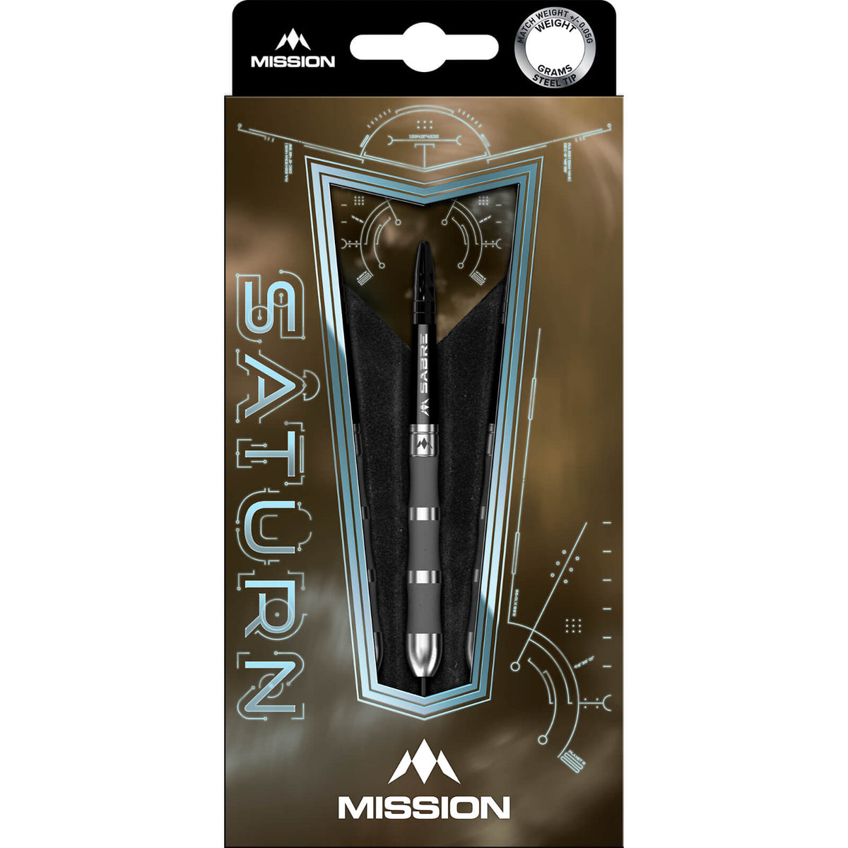 Darts - Mission - Saturn Fenrir Darts - Steel Tip - 90% Tungsten - 23g 25g