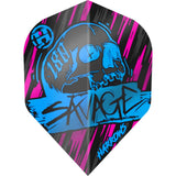 Harrows - Savage - Big Wing Dart Flights - Blue