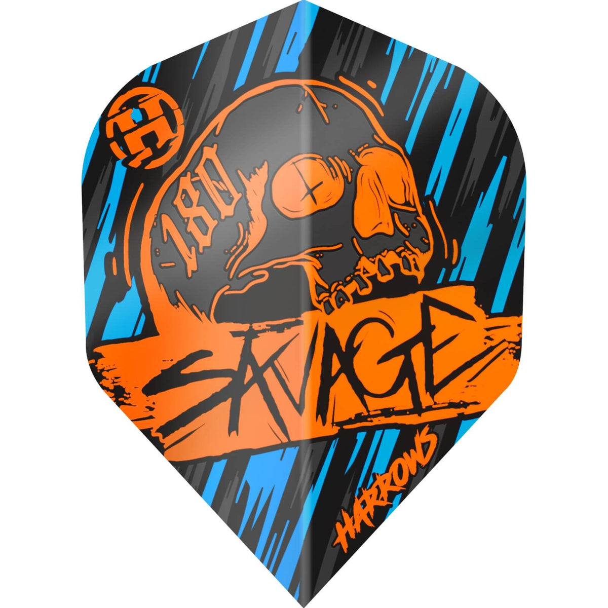 Dart Flights - Harrows - Savage - Big Wing Dart Flights Orange