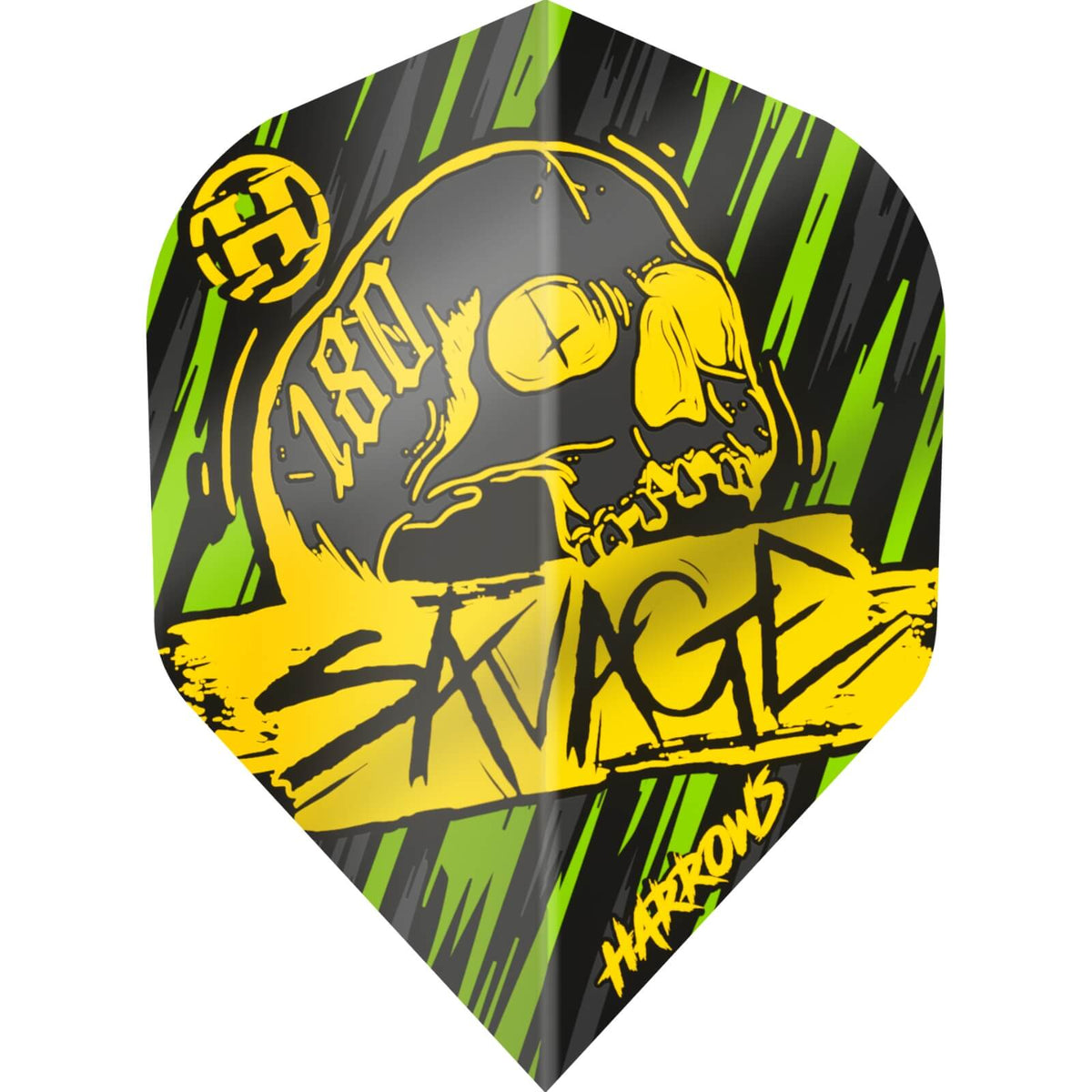 Dart Flights - Harrows - Savage - Big Wing Dart Flights Yellow
