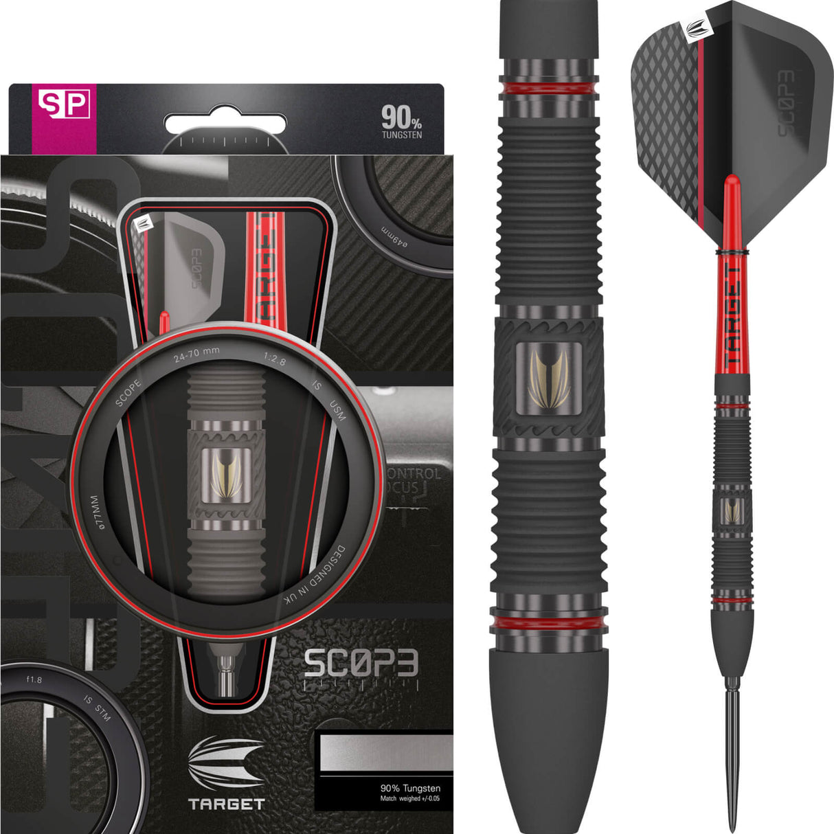 Target - Scope 02 Darts - Swiss Point - 90% Tungsten - 23g 24g 25g -