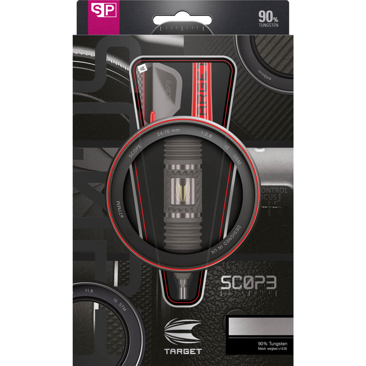 Darts - Target - Scope 03 Darts - Swiss Point - Steel Tip - 90% Tungsten - 21g 23g 25g