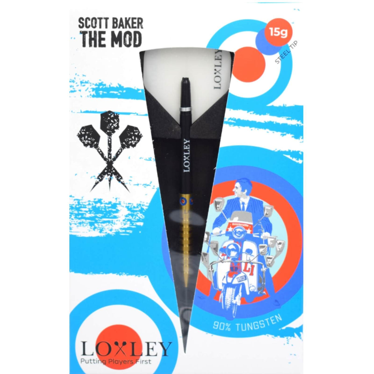Loxley - Scott Baker Darts - Steel Tip - 90% Tungsten - 15g 19g 23g