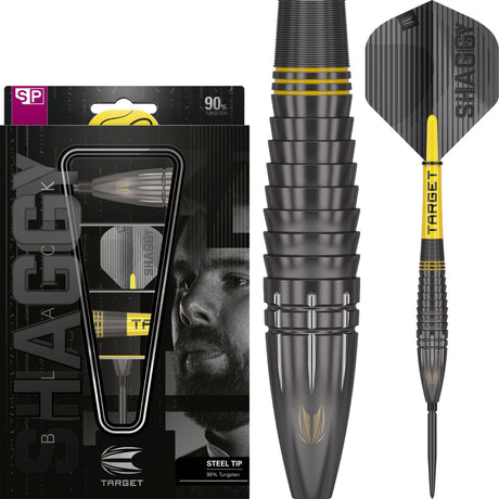 Target - Scott Williams Black Darts - Swiss Point - 90% Tungsten - 23g 25g -