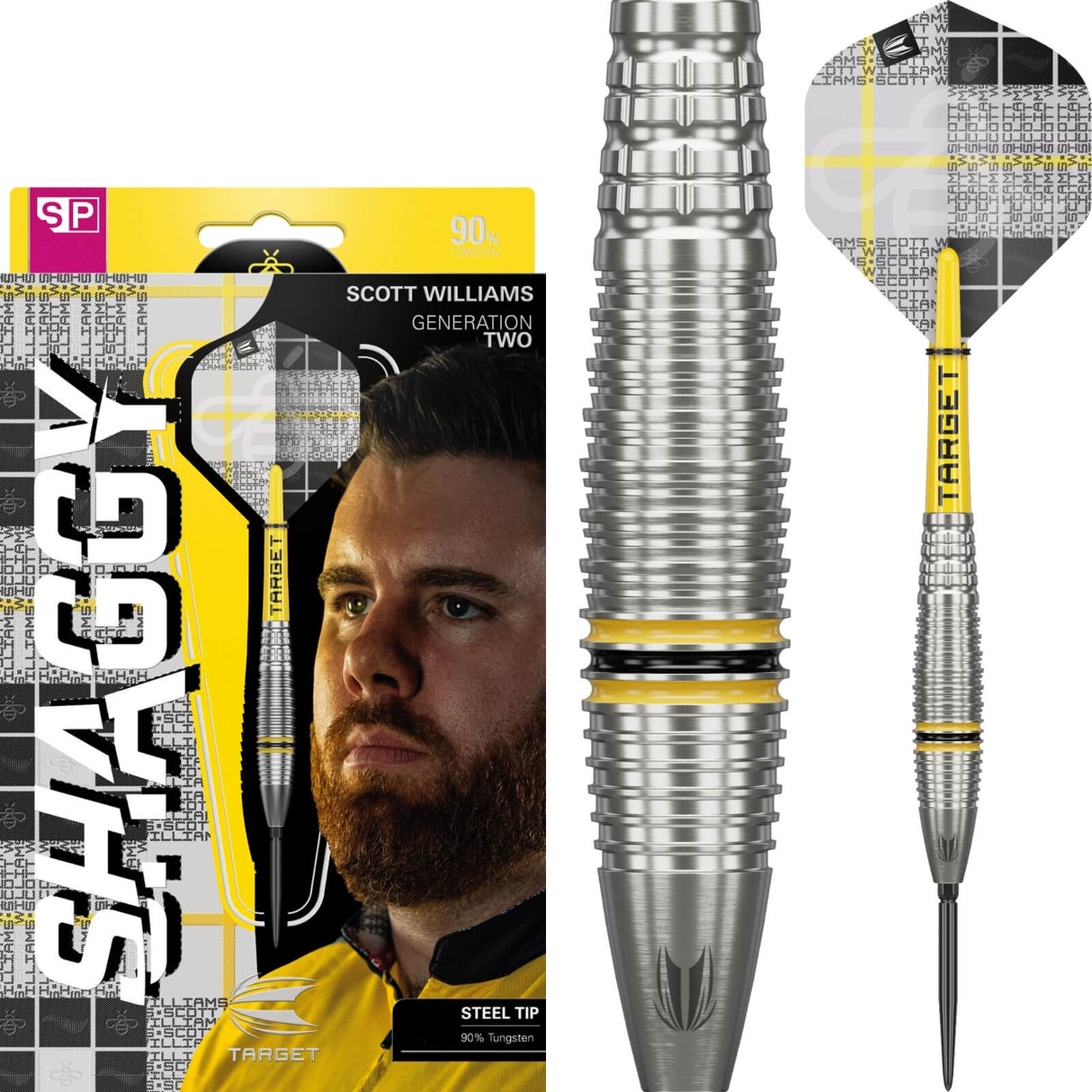 Target - Scott Williams Gen 2 Darts - Swiss Point - 90% Tungsten - 23g 25g -