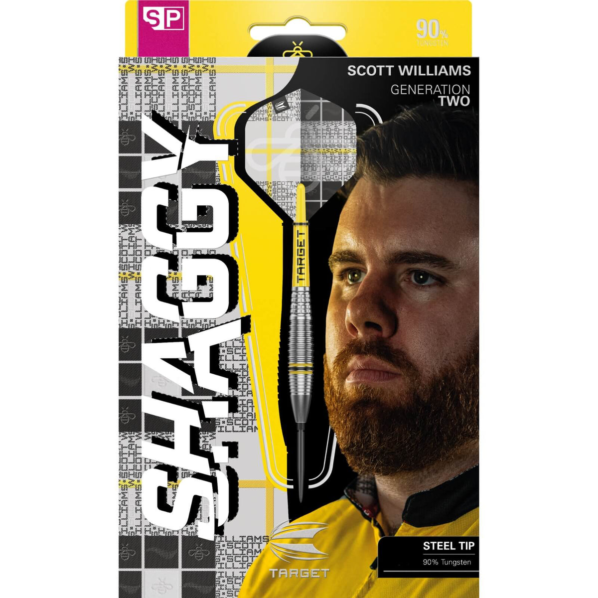 Darts - Target - Scott Williams Gen 2 Darts - Swiss Point - Steel Tip - 90% Tungsten - 23g 25g