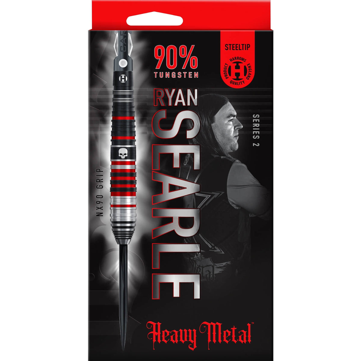 Darts - Harrows - Ryan Searle Series 2 Darts - Steel Tip - 90% Tungsten - 22g 23g 24g 26g 30g 32g