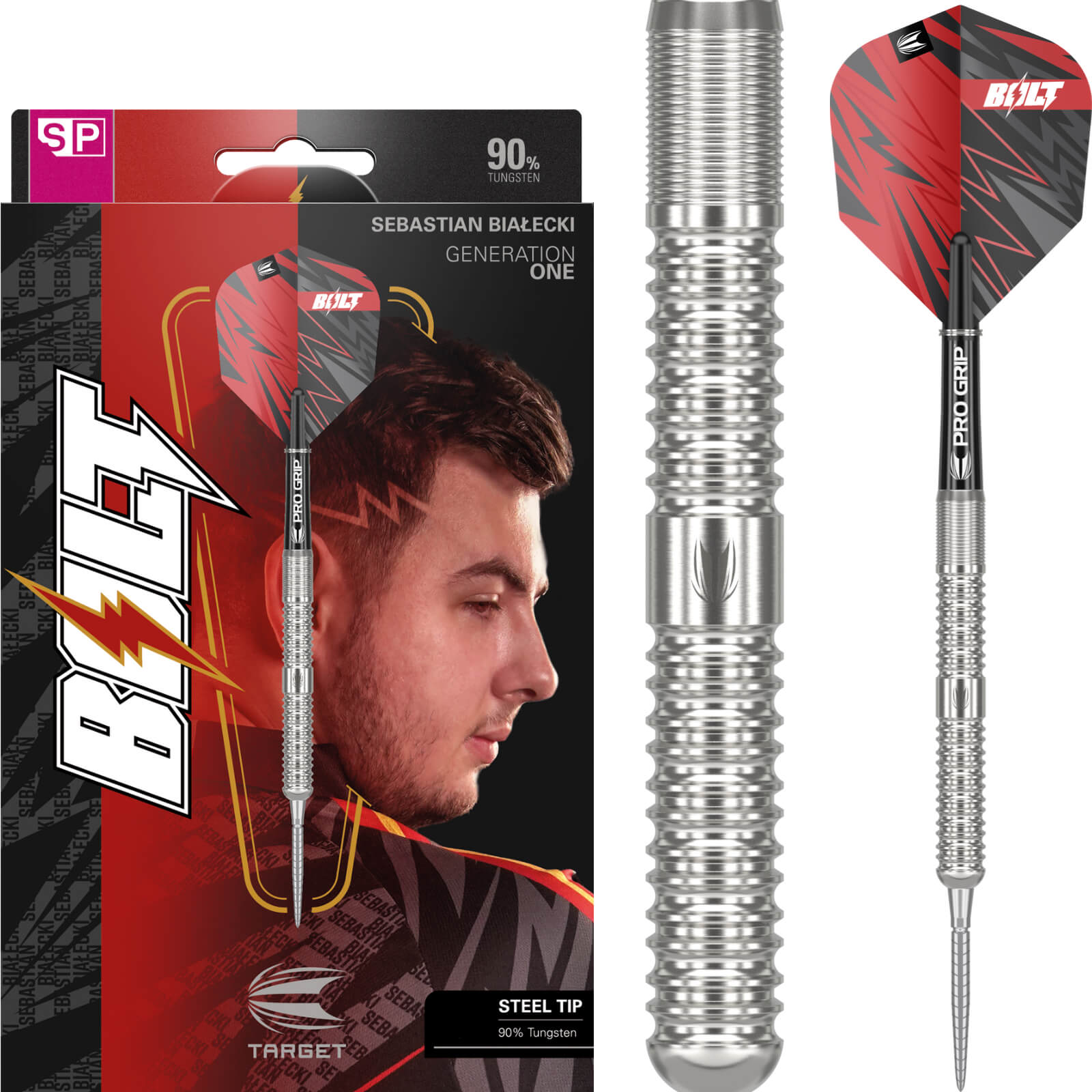 Darts - Target - Sebastian Bialecki Darts - Swiss Point - Steel Tip - 90% Tungsten - 22g