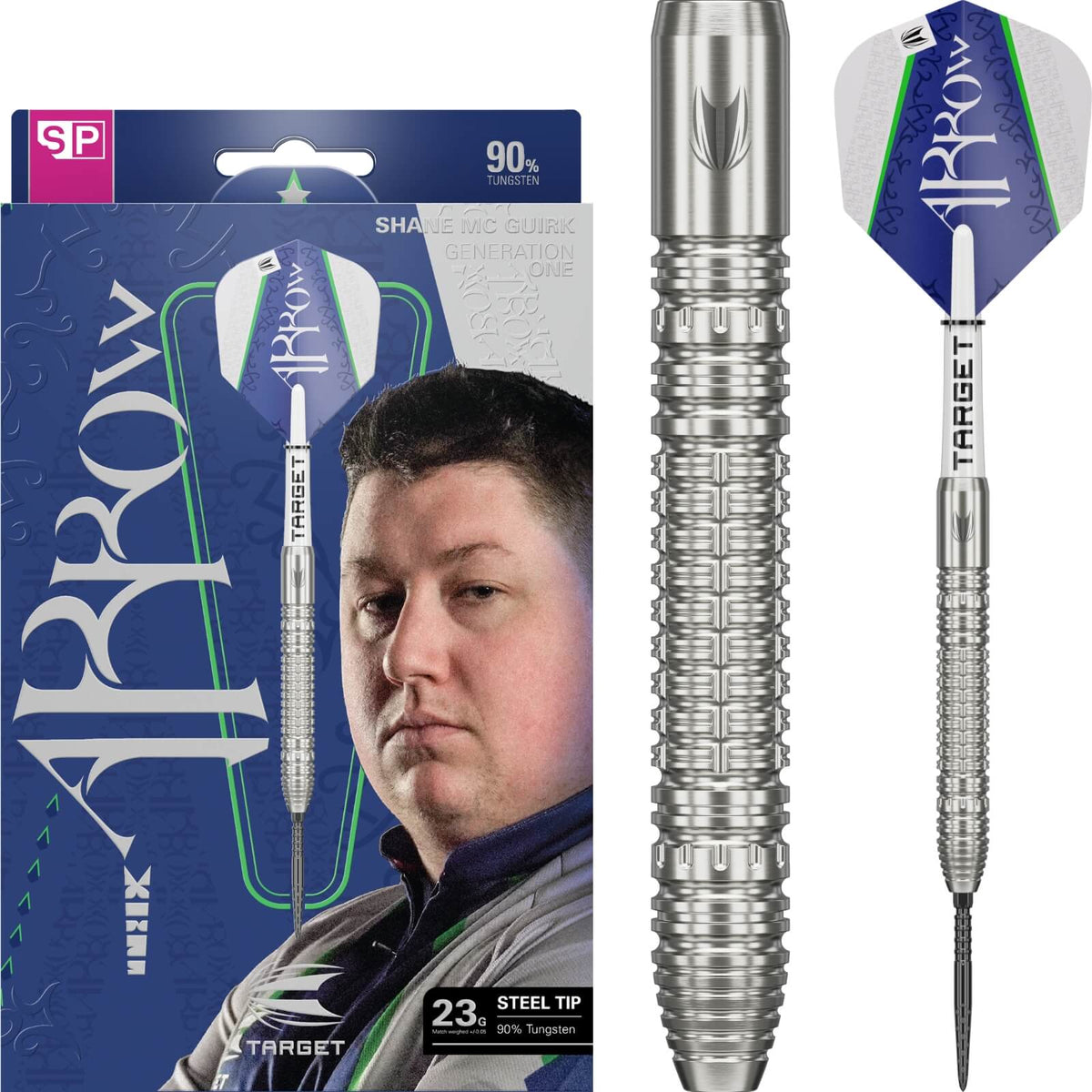 Darts - Target - Shane Mc Guirk Darts - Swiss Point - Steel Tip - 90% Tungsten - 23g
