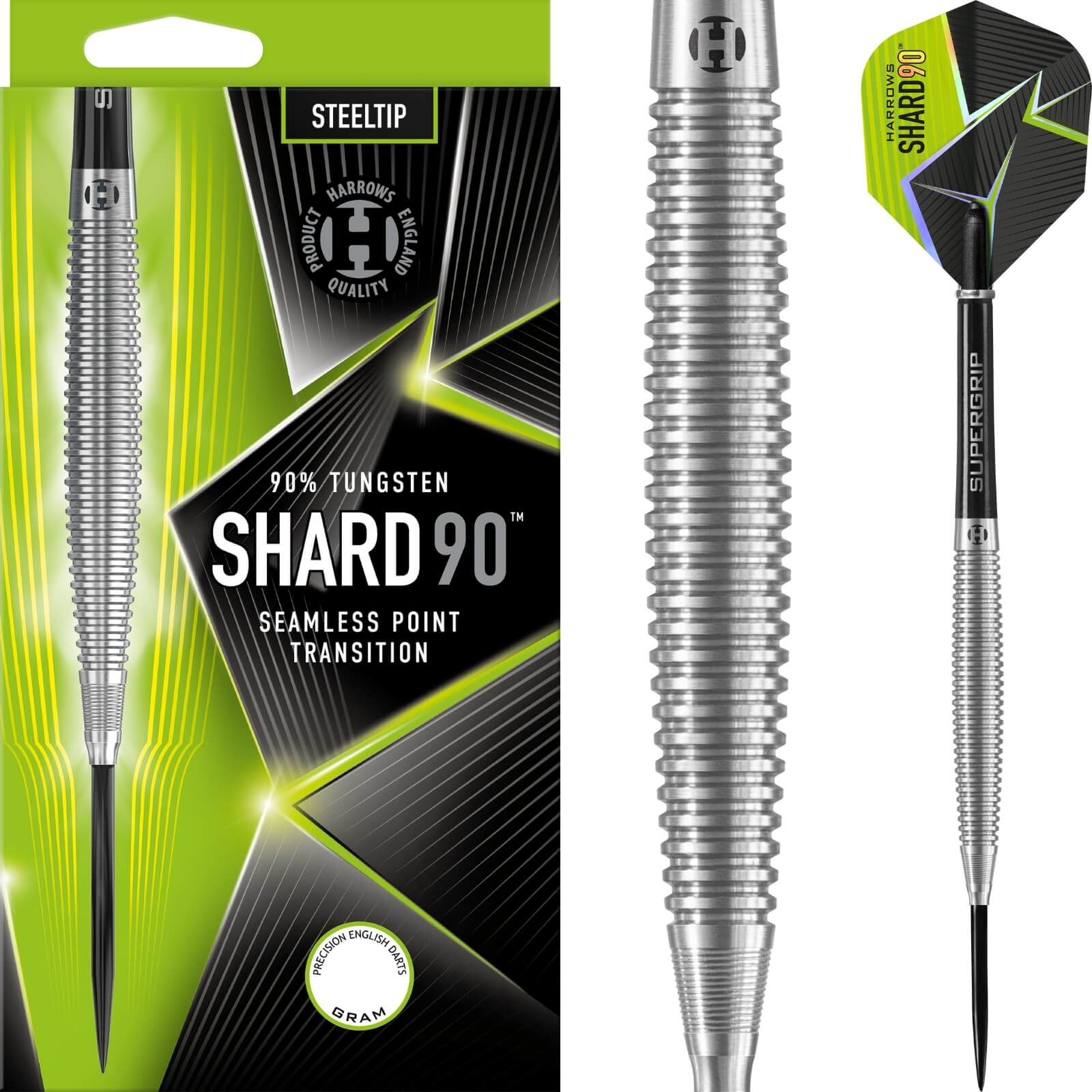 Darts - Harrows - Shard Darts - Steel Tip - 90% Tungsten - 21g 23g 24g 