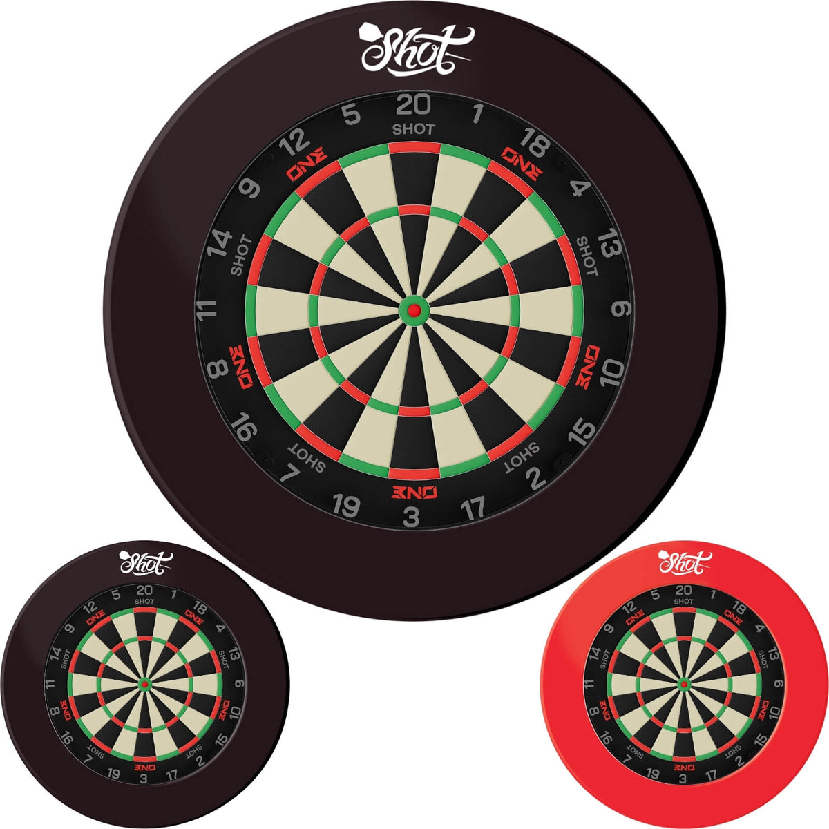 Shot - ONE Dartboard & Surround Bundle