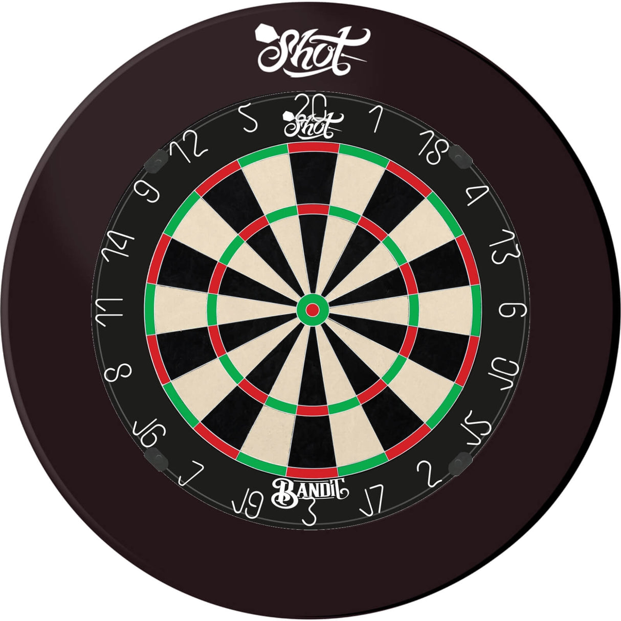 Shot - Bandit Gen 4 Dartboard & Surround Bundle - Black