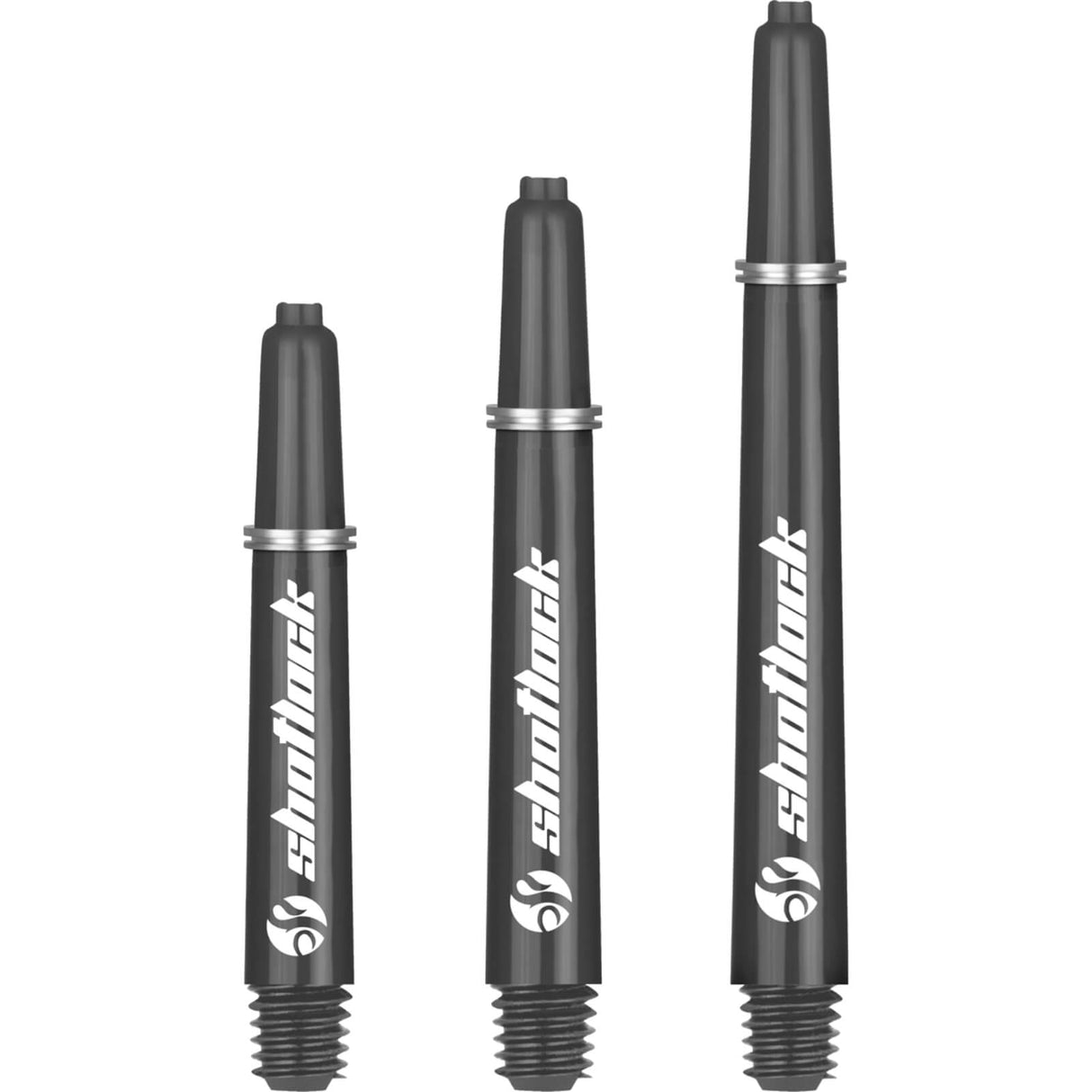 Shot - Shot Lock - Nylon Dart Shafts - Short (35mm) / Black