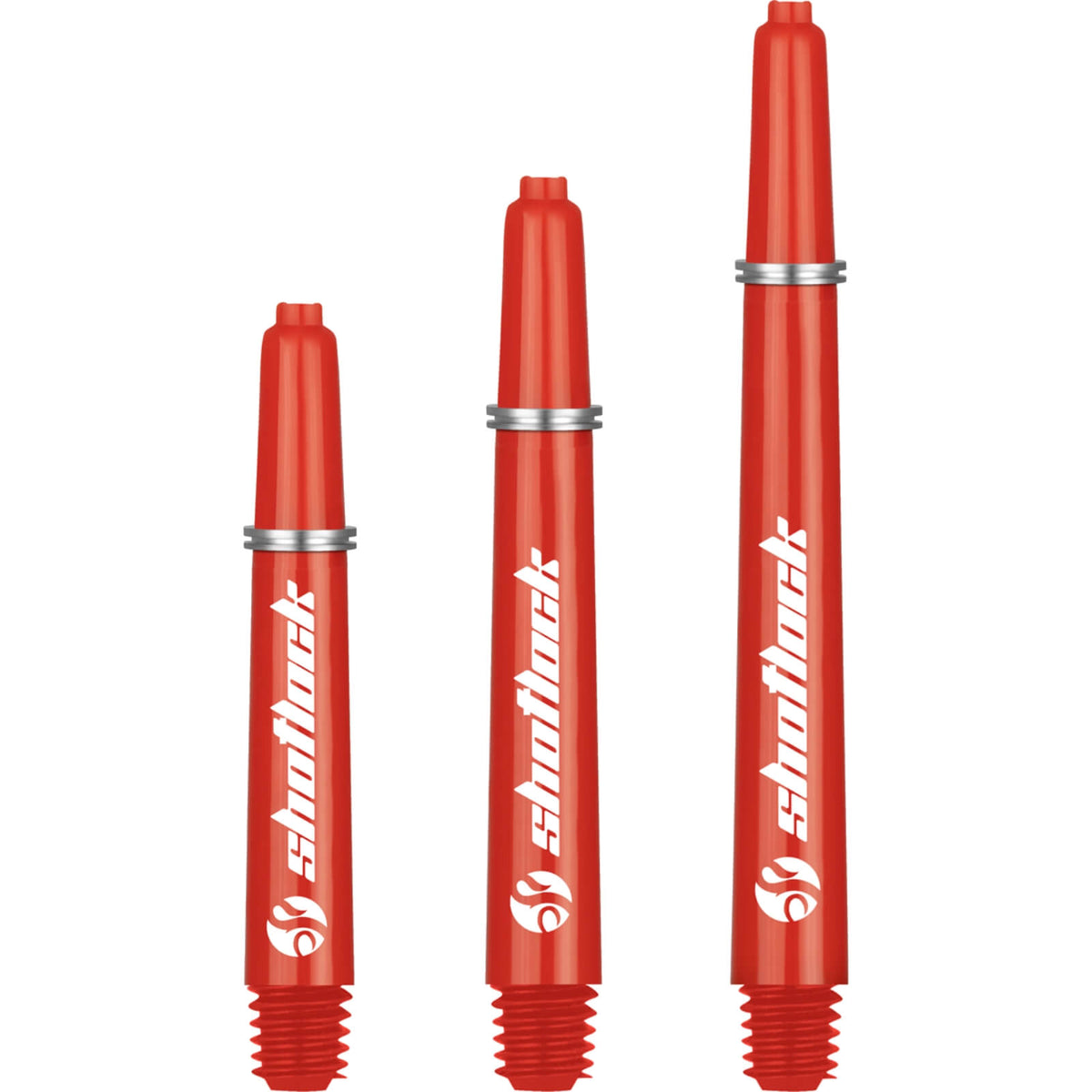 Dart Shafts - Shot - Shot Lock - Nylon Dart Shafts Short (35mm) / Red