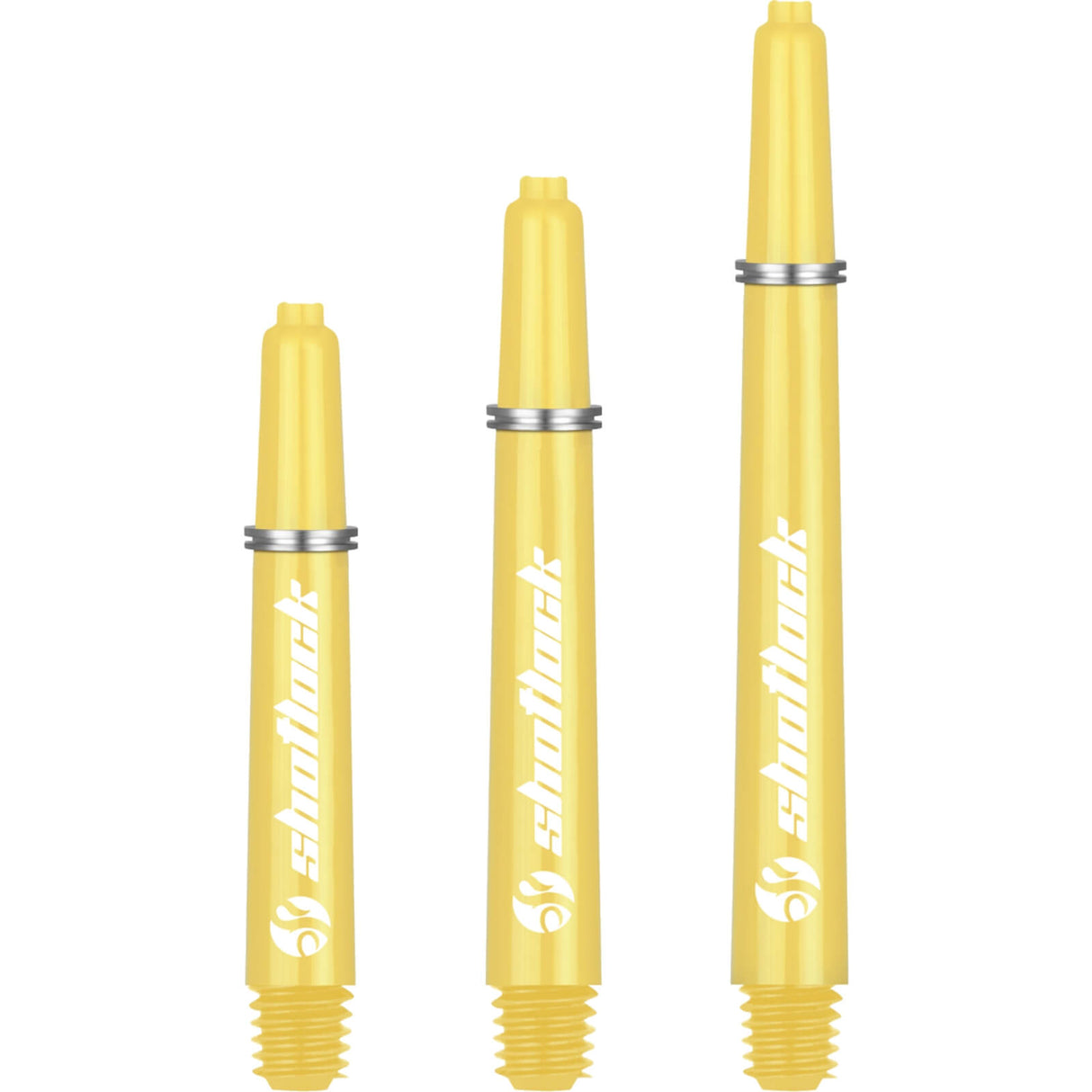 Shot - Shot Lock - Nylon Dart Shafts - Short (35mm) / Yellow