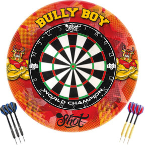 Shot - Michael Smith World Champion Dartboard & Surround Ready to Play Bundle -